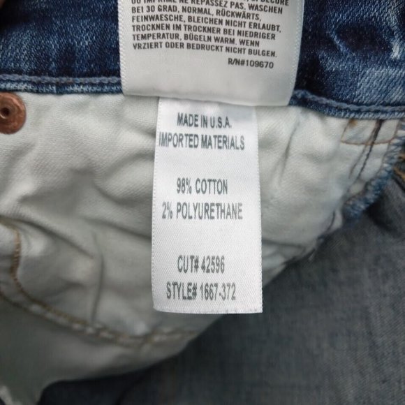 Citizens of Humanity Jeans Womens 28‎ Blue Rocket Crop High-Rise Skinny Denim - Picture 11 of 12